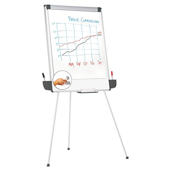 Universal Tripod Style Dry Erase Easel, 29x41 UNV43031